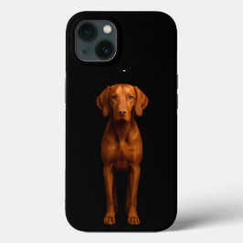 Black 4 Luxe iPhone 13, Agile Vizsla Dog