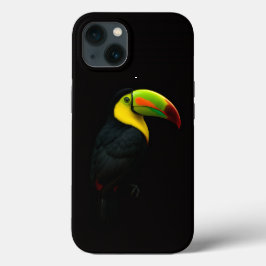 Black 4 Luxe iPhone 13 case Keel Billed Tucan 