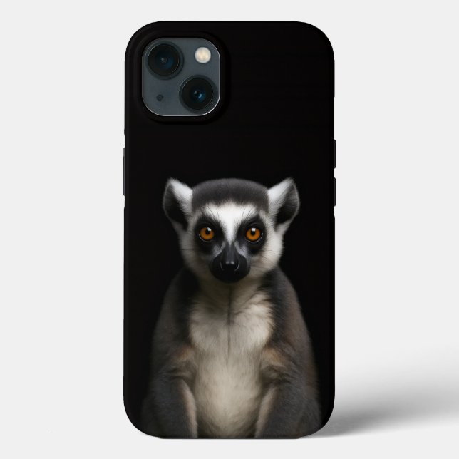 Black 4 Luxe iPhone 13, Gentle Lemur (Verso)