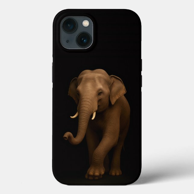 Black 4 Luxe iPhone 13, Indian Elephant (Verso)