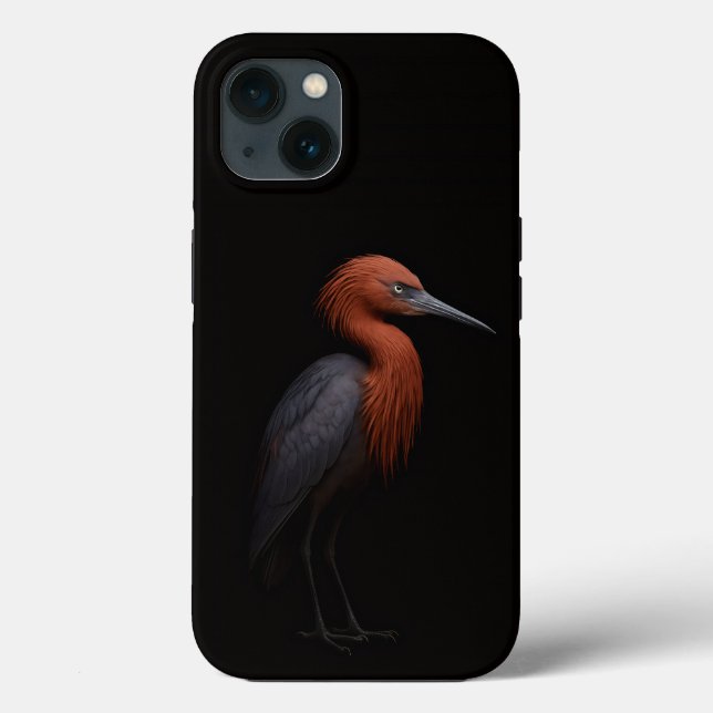 Black 4 Luxe iPhone 13, Reddish Egret (Verso)