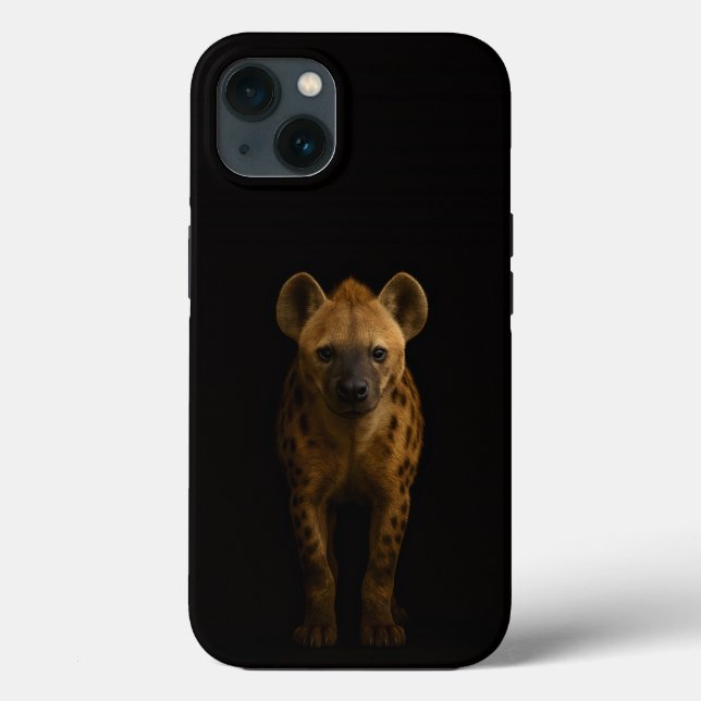 Black 4 Luxe iPhone 13, Wild Spotted Hyena (Verso)