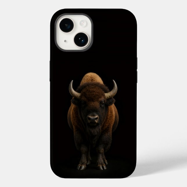 Black 4 Luxe iPhone 14 Mate, American Bison (Verso)