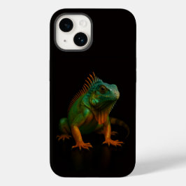 Black 4 Luxe iPhone 14 Mate, Green Iguana