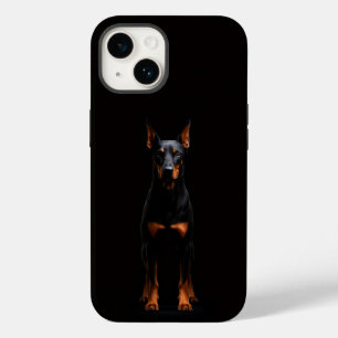 Black 4 Luxe iPhone 14 Mate, Guardião Doberman
