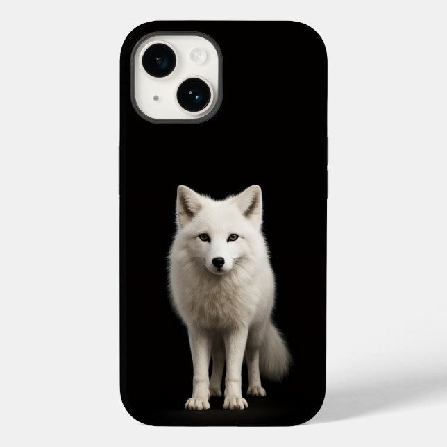 Black 4 Luxe iPhone 14 Mate, Ivory Arctic Fox (Verso)