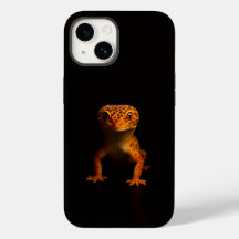 Black 4 Luxe iPhone 14 Mate, Leopard Gecko