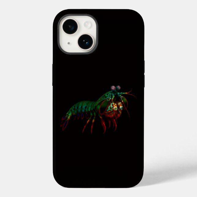 Black 4 Luxe iPhone 14 Mate, Mantis Shrimp (Verso)