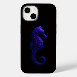 Black 4 Luxe iPhone 14 Mate, Violet Seahorse