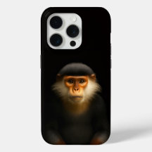 Black 4 Luxe iPhone 15 Pro Mate, Langur Douc Verme