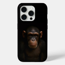 Black 4 Luxe iPhone 15 Pro Mate, Serene Chimpanzee