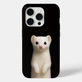 Black 4 Luxe iPhone 15 Pro Mate, Stylish Ermine