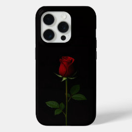 Black 4 Luxe iPhone 15 Pro Mate, Velvet Red Rose