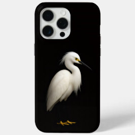 Black 4 Luxe iPhone 15 Pro Max, Snowy Egret