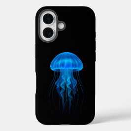 Black 4 Luxe iPhone 16 Case-Mate, Blue Jellyfish