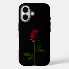 Black 4 Luxe iPhone 16 Mate, Velvet Red Rose