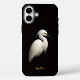 Black 4 Luxe iPhone 16 Plus, Snowy Egret