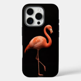Black 4 Luxe iPhone 16 Pro, Pássaro Flamingo Rosa