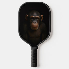 Black 4 Luxe Pickleball Paddle, Serene Chimpanzee
