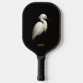 Black 4 Luxe Pickleball Paddle, Snowy Egret