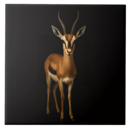 Black 4 Luxe Tile with Elegant Gazella