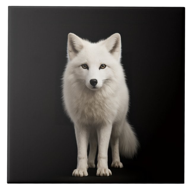 Black 4 Luxe Tile with Ivory Arctic Fox (Frente)