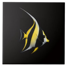 Black 4 Luxe Tile with Moorish Idol