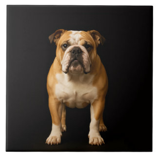 Black 4 Luxe Tile with Stamina Bulldog