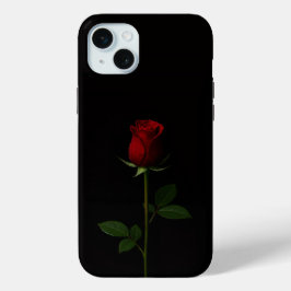 Black 4 Luxe, Velvet Red Rose iPhone 15 Plus