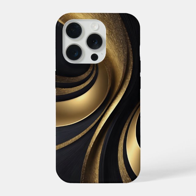 Black and Gold Phone Case (Verso)