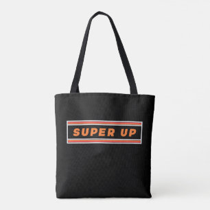 Black and Orange Super 18 Super Up Tote Bag