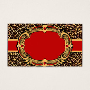 Black and Red Cheetah Pattern