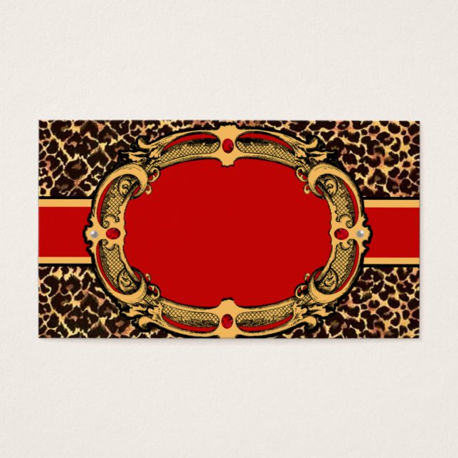 Black and Red Cheetah Pattern (Frente)