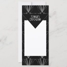 Black and White Art Deco Gatsby Program