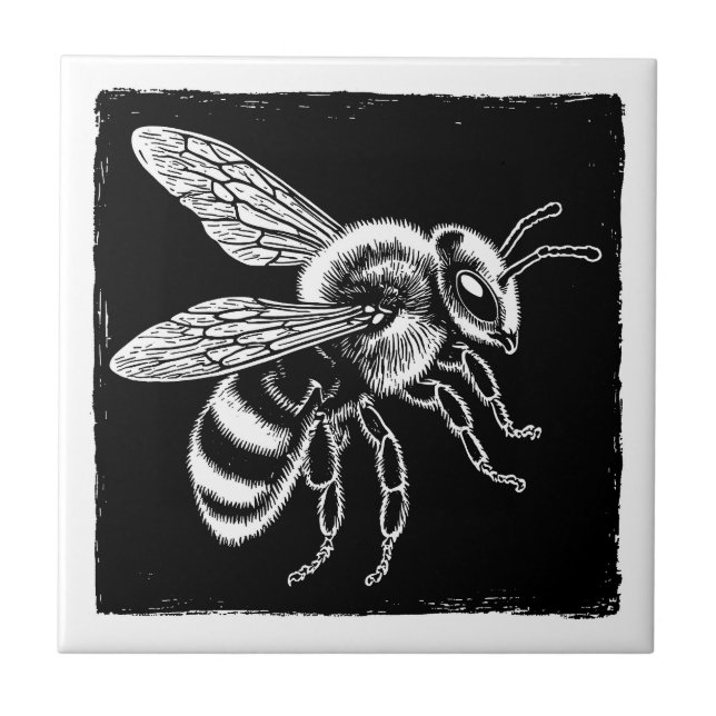 Black and White Bee (Frente)