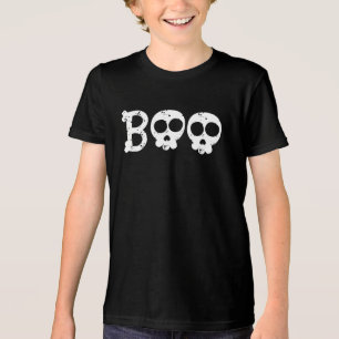 Black and White Bony Skull Boo