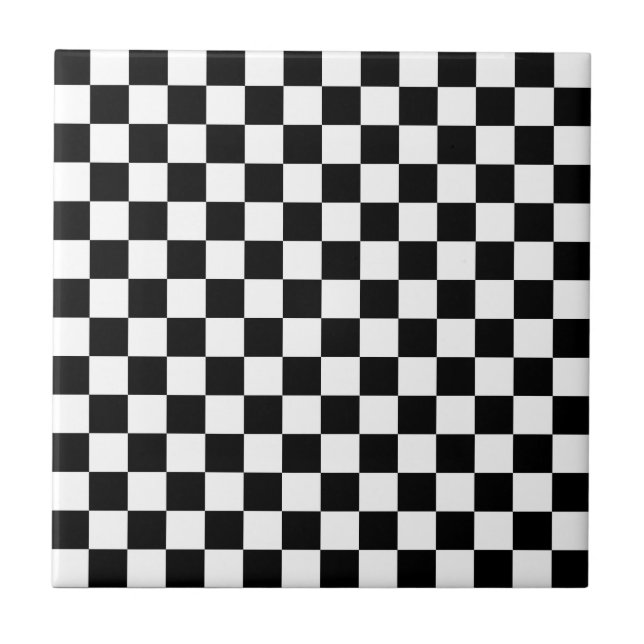 Black and white checkerboard pattern  (Frente)