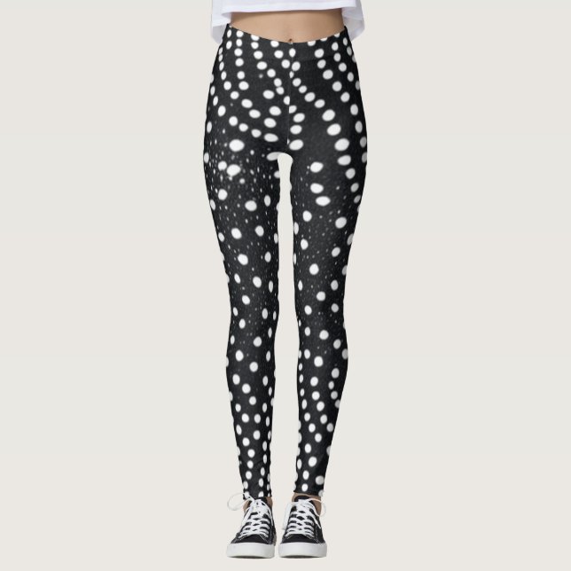 Black and White  Design Leggings (Frente)