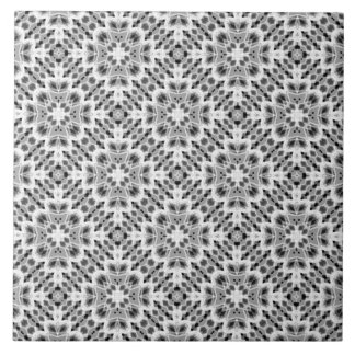 Black and white geometric ethnic ornament