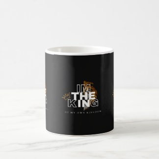 Black and White Modern The King" - caneca de café
