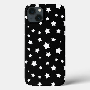 Black and white stars pattern