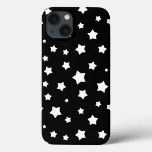 Black and white stars pattern