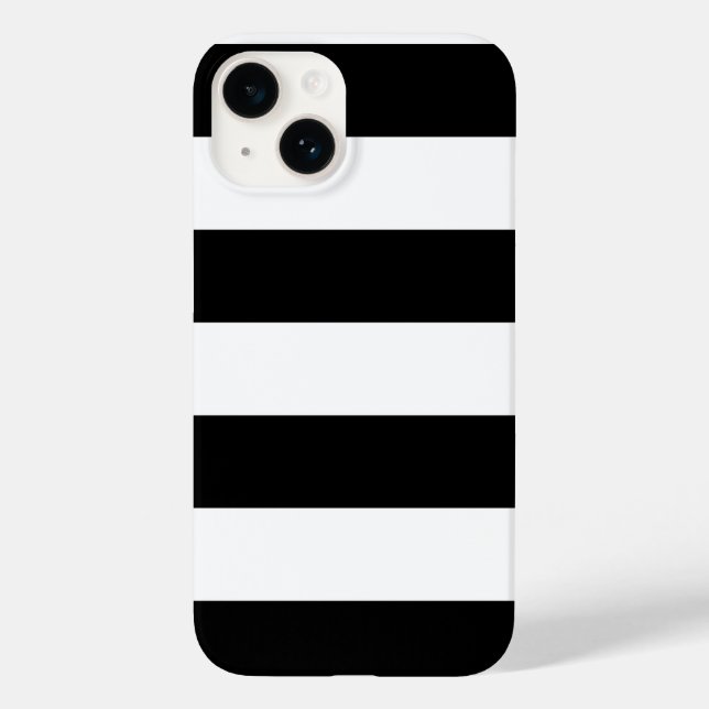 Black and White Striped - Samsung Galaxy S4 Case (Verso)