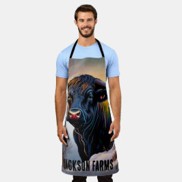 Black Angus Bull Winter