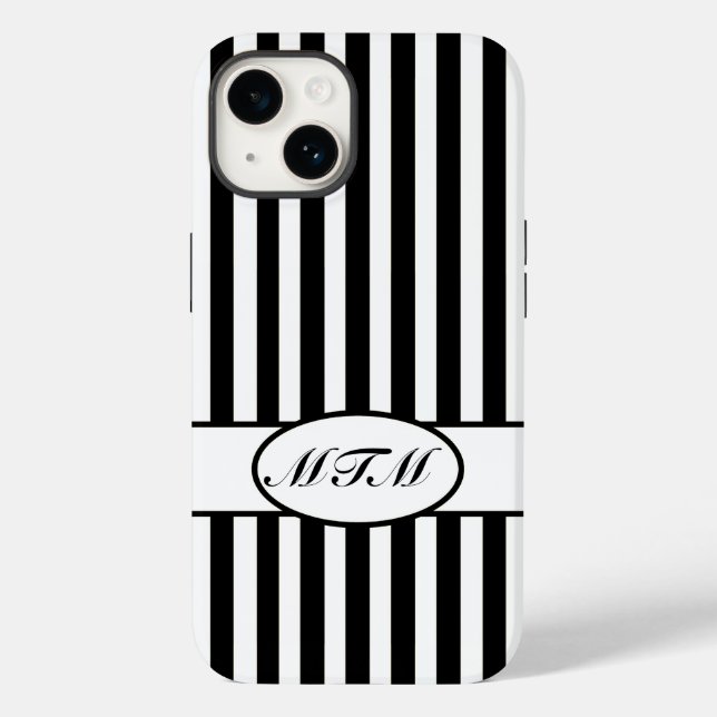 Black Autumnal Stripes com monograma (Verso)
