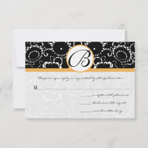 Black Beesax Sunflower Cards de resposta de casame