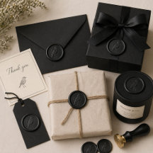 Black Bird Wax Seal Sticker for Elegant Packaging