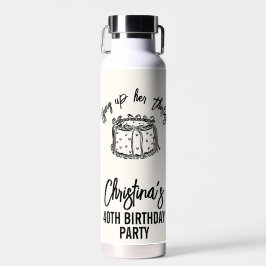 Black Bow Tying Up Her Thirties 40th Birthday