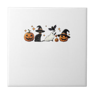 Black Cat Halloween Pumpkin Boo Ghost Witch Spooky