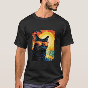 Black Cat Hawaiai Tank Top